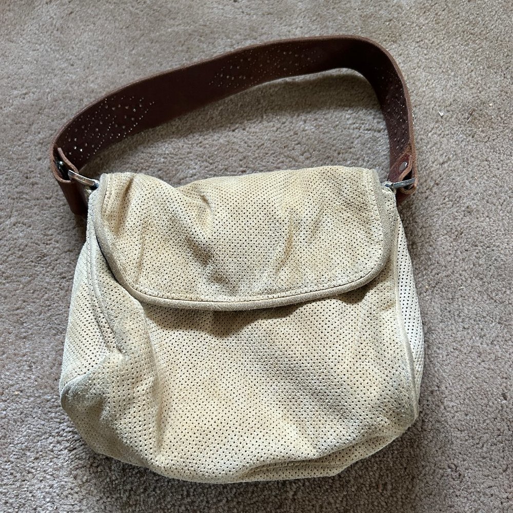 Authentic, Vintage, Suede Tylie Malibu Handbag